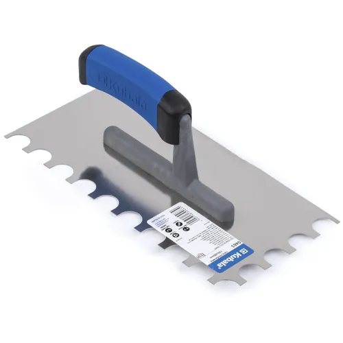 Glättekelle 130x270mm Rundzahnung 2-K Griff Edelstahl-Blatt 0,7mm KUBALA 0463