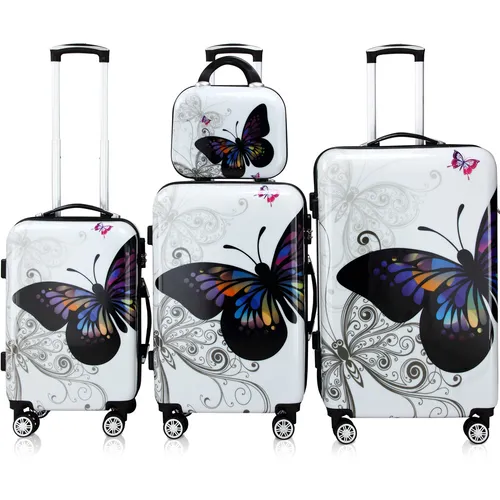 monzana Hartschalen-Trolley Butterfly