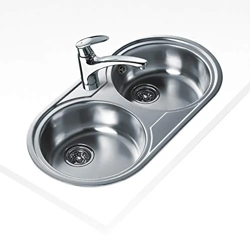 Doppelspülbecken Teka 220061 80cm Inox Silber Edelstahl von Teka
