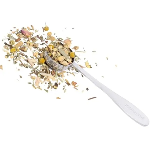 Tee-Messlöffel für losen Tee | 3 Gramm Dosis | Perfekter Messlöffel Zum Aufbrühen Von 1 Tasse Losem Blatttee | 18/8 Edelstahl Teelöffel