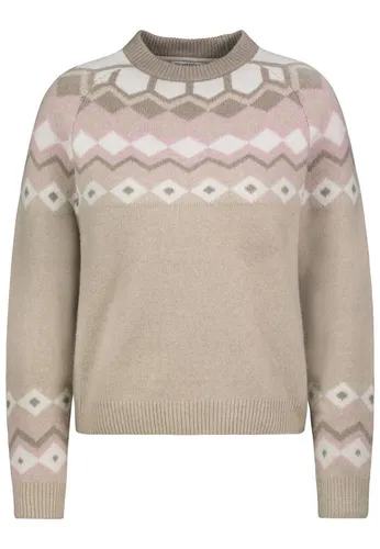 Eight2Nine Pullover in Beige - M - Stylischer Rundhals-Pullover in Beige mit engmaschigem Strickmuster. Der gerade Schnitt und die Rippstrickabschlüsse sorgen für perfekten Tragekomfort. Ideal für jeden Anlass!