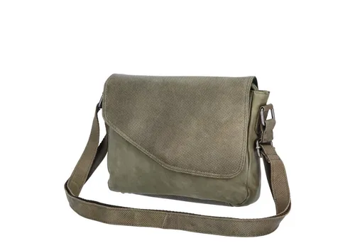 The Skandinavian Brand Damen Leder Umhängetasche 40 - Grün - Damen-Schultertaschen, handgefertigte Lederqualität in stilvollem Design, ideal für den Alltag und besondere Anlässe.