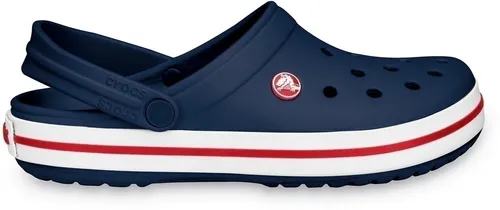 Crocs Sandale Crocband Clog navyblau/weiß/rot von Crocs