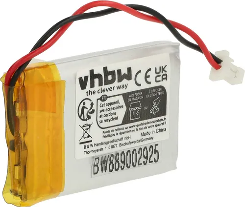 vhbw Akku Ersatz für GMB452233 für Wireless Headset Kopfhörer (365 mAh, 3,7 V, Li-Polymer)