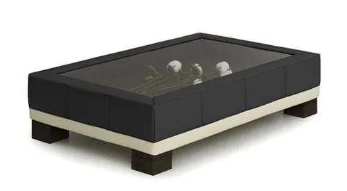 Wohnzimmer Tisch Couchtisch Kaffeetisch Glas Design Beistelltische Tische Leder