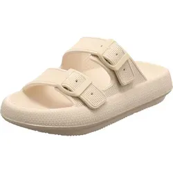 Tom Tailor Damen Pantolette beige - Beige - 40