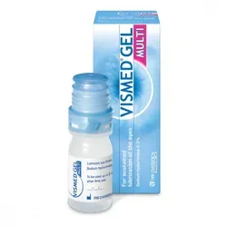 TRB Chemedica AG Augenpflege-Set VISMED GEL MULTI - 10 ml Augentropfen für intensive Feuchtigkeit und Linderung bei trockenen Augen