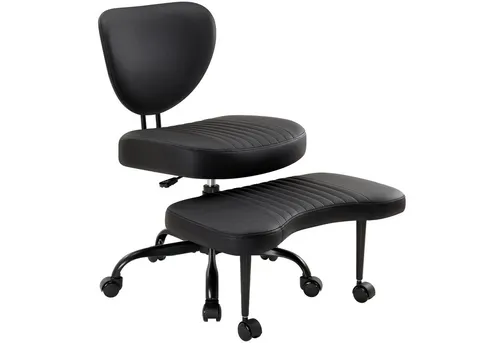 IWMH Bürostuhl mit Fußstütze – Ergonomischer Drehstuhl für komfortables Arbeiten - Der IWMH Bürostuhl bietet durch die abnehmbare Fußstütze flexible Sitzpositionen und hervorragende Körperunterstützung. Mit einem ergonomischen Design und fünf leisen Rollen ist er ideal für ein entspanntes Arbeiten im Büro.
