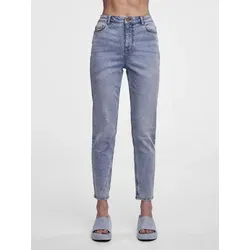 Produktbild PIECES Damen Pckesia Mom Jeans, Dark Blue Denim, Gr. S