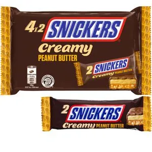 SNICKERS Creamy Peanut Butter Schokoriegel 4 Stück