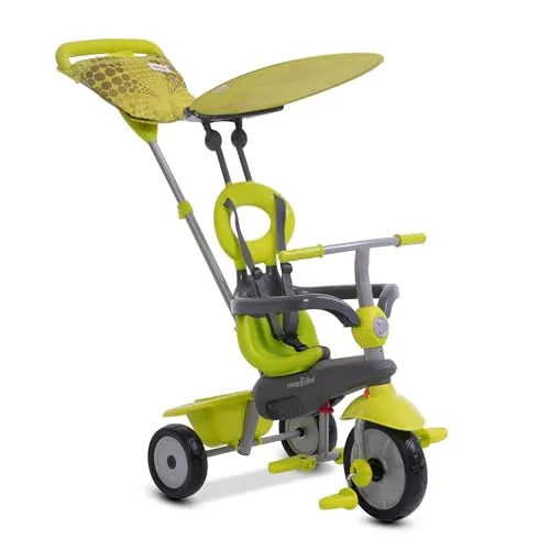 smarTrike Vanilla™ - Grün 4 in 1 Dreirad - Dreirad für Kinder von 15 Monaten bis 3 Jahren, anpassbar und mit schützendem Verdeck für sicheren Fahrspaß.