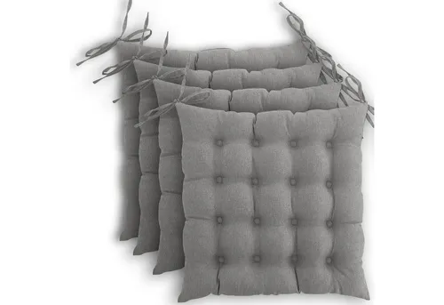 wometo Stuhlkissen Prime 40x40 4er Set - OEKO-TEX® Sitzkissen mit 16-fach Steppung, ideal für drinnen und draußen. Verbessern Sie Ihren Sitzkomfort und stylen Sie Ihre Möbel!