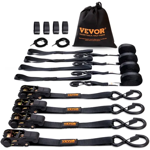 VEVOR 4er-Set Spanngurt 0,025 x 4,6 m von Vevor