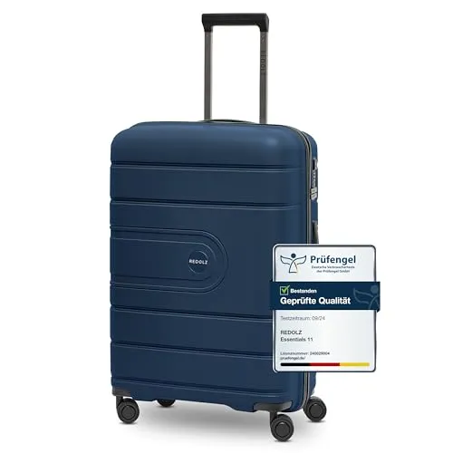 Redolz Hartschalen-Trolley Essentials 11 – 4 Rollen, bruchsicher und stylisch - Koffer mit bruchsicherer Hartschale aus Polypropylen, geräuscharmen Rollen und intelligentem Innenleben für optimale Organisation und hohen Reisekomfort.