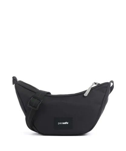 Pacsafe Go Lunar Crossbody Bag Jet Black - Umhängetaschen, sicherer Begleiter mit Diebstahlschutz für Wertsachen, ideal für unterwegs. Maße: 28 x 16 x 9 cm.