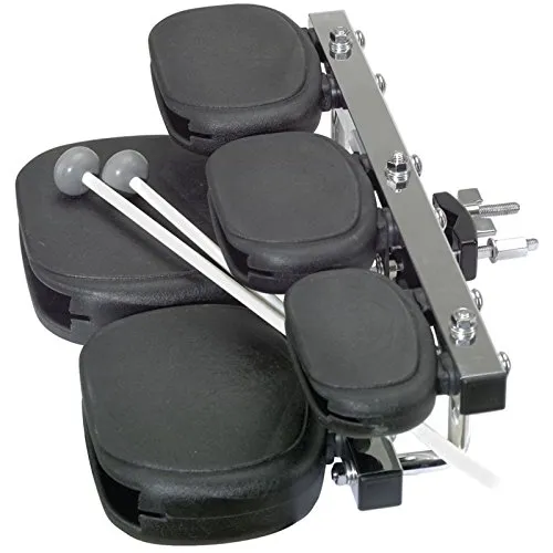 Gewa Templeblocks 5er Set - E-Drums - 5er Set tonal abgestimmter Kunststoffblocks für einen vollen, perkussiven Klang, inklusive Halterung zur einfachen Befestigung an jedem Ständer.