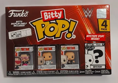 FUNKO BITTY POP! WWE 4er PACK BRET HIT MAN HART - SHAWN MICHAELS - GENE OKERLUND