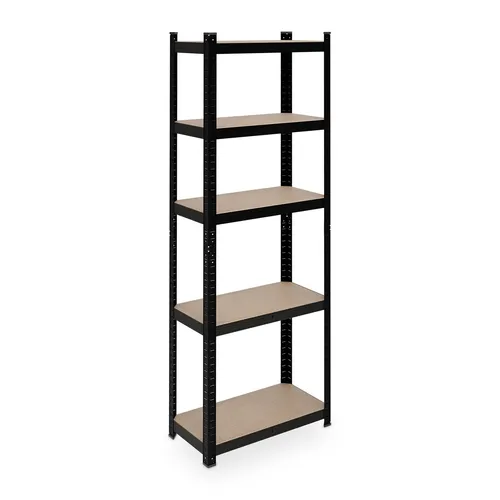 Schwerlastregal 5 Böden - 500 kg Kapazität - Regalsysteme mit verstellbaren Böden, ideal für Werkstatt oder Lager. Stabiler Stahl, freistehend, und perfekt für schwere Lasten bis 500 kg.