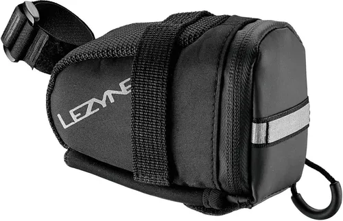 Lezyne Satteltasche Caddy (S) mit V5 Multifunktionswerkzeug - Fahrradtasche aus strapazierfähigem Nylon, wasserfest mit Reißverschluss. Direkt einsatzbereit und bietet Platz für Flickzeug und Geld.