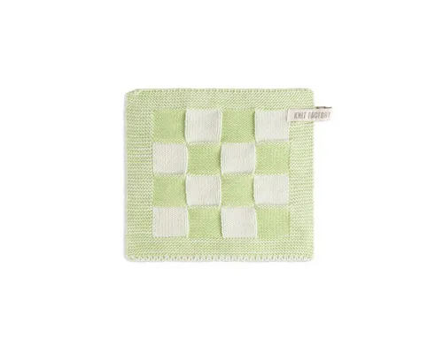 Knit Factory Topflappen Topflappen Block Ecru/Spring Green, (1-tlg)