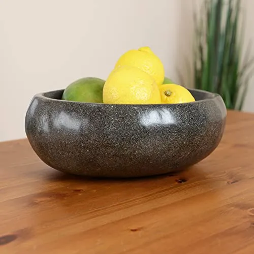 wohnfreuden Dekoschale aus Naturstein, 30 cm in beige von Wohnfreuden