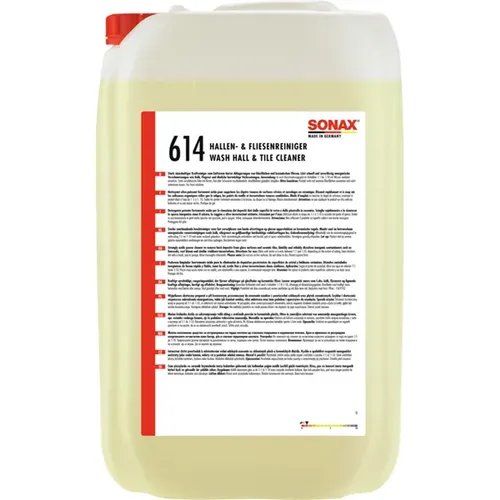 SONAX Hallen- und FliesenReiniger extra stark 25 L - Effektiver Fliesenreiniger für starke Verschmutzungen, ideal für Hallen und Gewerbeflächen, hergestellt in Deutschland.