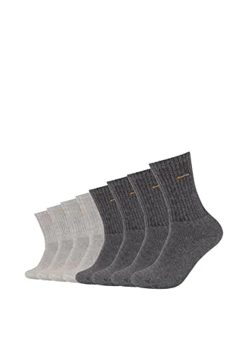 Camano Unisex Tennissocken 8er Pack 43/46 grey - Sportsocken 8er-Pack mit geripptem Komfortbund, feuchtigkeitsregulierend und verstärktem Sohlenbereich für optimalen Tragekomfort beim Sport.