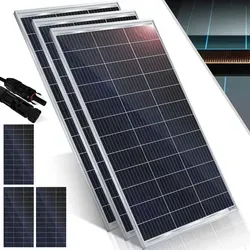 KESSER® Monokristallines Solarpanel 100W - Hochleistungs-Solarmodul für 12V Batterien - Effizientes KESSER Solarmodul mit 100W Leistung, ideal für die Stromversorgung. Hoher Wirkungsgrad und wartungsarm, perfekt für jede Wetterlage. Inkl. Montagevorrichtung für einfache Installation.