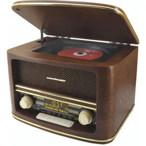 Soundmaster Radio NR961 DAB+ - Stereo Digitalradio mit CD-Player, Bluetooth, USB und Echtholzgehäuse, inkl. Fernbedienung