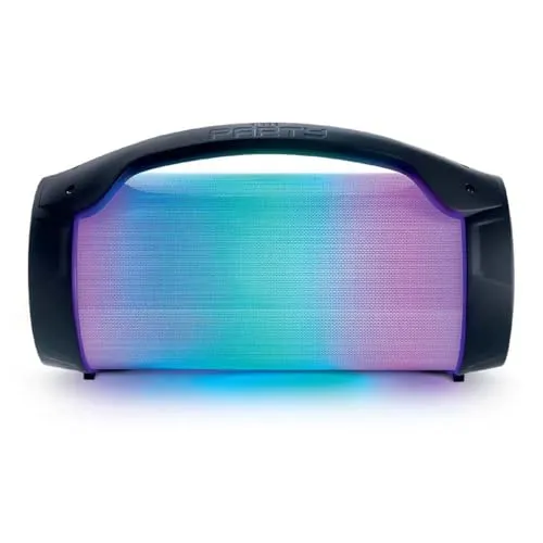 BigBen Interactive Wireless Luminous Speaker +Micro - Tragbarer Bluetooth Lautsprecher mit leuchtendem Design, ideal für Partys und unterwegs
