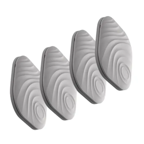 Nutale Findthing Schlüsselfinder Grau 4PCS - Schlüssel Finden mit App Bluetooth, iOS und Android Community Suchfunktion, Item Tracker Support Wallet Tracker, Gute Idee für Ihre verlorenen Gegenstände