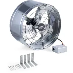 VEVOR Abluftventilator Dachboden 1300CFM - Zubehör für Klima & Heizen, leistungsstarker Auspuff mit 1300 CFM für optimale Luftzirkulation und einstellbare Temperaturkontrolle.