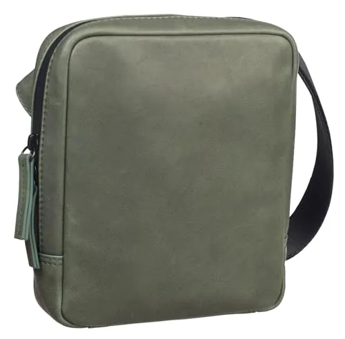 LEONHARD HEYDEN Den Haag Shoulder Bag - Olivgrün - Edle Umhängetasche aus hochwertigem Rindsleder, wasserabweisend, mit verstellbarem Schulterriemen und ausreichend Platz für Ihre Essentials.