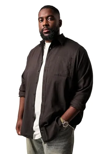 STHUGE Flanellhemd, Langarm, Modern Fit erdbraun 4XL 842859101-4XL