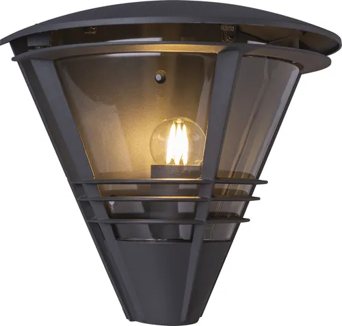 Wandleuchte anthrazit - Stilvolle Außenlampe für Garten und Fassade - Lampen aus Aluminium in Anthrazit, spritzwassergeschützt (IP44) und mit E27 Fassung für individuelle Lichtgestaltung. Ideal für vielseitige Einsatzbereiche im Außenbereich.