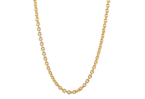HOPLO Goldkette Goldkette Ankerkette Länge 60cm - Breite 1,1mm - 585-14 Karat Gold, Made in Germany