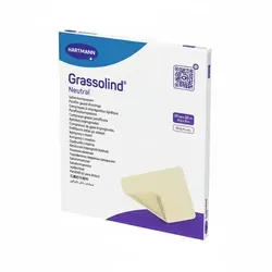 GRASSOLIND Salbenkompressen 20x20 cm steril - 10 Stück - Erste-Hilfe-Heftpflaster & Verbandsmaterial, ideal zur Wundversorgung und feuchten Heilung, steril verpackt für maximale Hygiene.