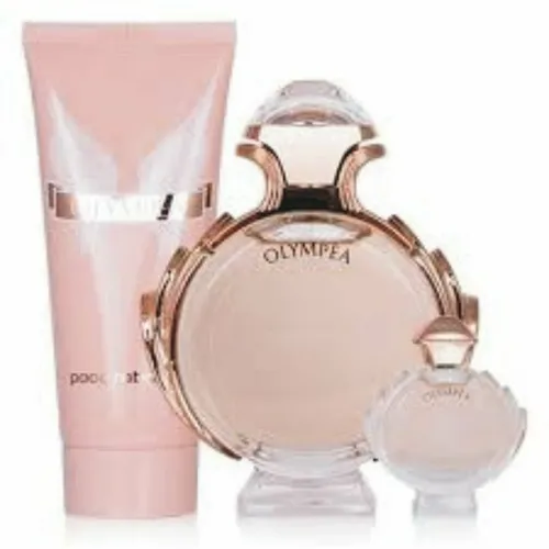 Paco Rabanne Eau de Parfum Olympea SET - Damen Parfüm, 186 ml Eau de Parfum-Set mit einem einzigartigen, sinnlichen Duft, der Eleganz und Stärke vereint.
