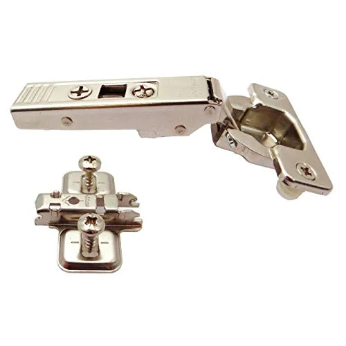Blum® Standardscharnier 107° Eckanschlag + Montageplatte Topf zum Schrauben oder Einpressen 1 x