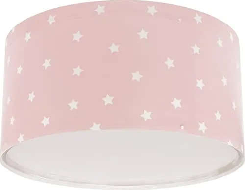 Dalber Deckenlampe Kinderzimmer Star Light Rosa - Kinderlampe mit bezauberndem Sternen-Motiv, schafft eine magische Atmosphäre im Kinderzimmer und fördert die Kreativität.