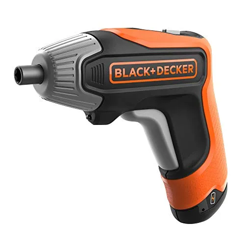 Black & Decker BCF611CK Akku-Schrauber - Akkuschrauber mit integriertem 1,5 Ah Akku, kompakt und handlich für vielseitige Anwendungen im Heimwerkerbereich.