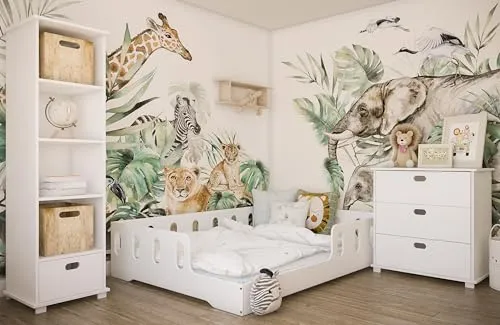 Kids Collective Kinderbett 140x200 cm mit Rausfallschutz in weiß von Kids Collective