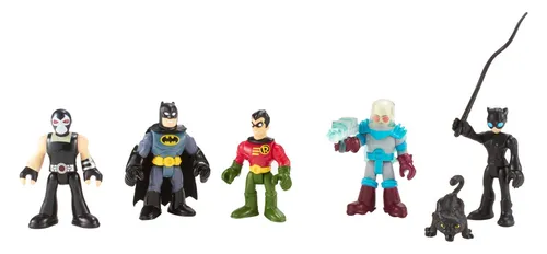 Imaginext BCV33 - DC Super Freunde Spielzeug Spielset - Batman Robin Catwoman Mr