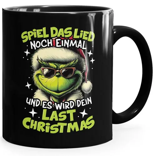 MoonWorks Tasse Tasse Weihnachten Grinch Geschenkidee Weihnachtsmuffel Kaffebecher, Keramik