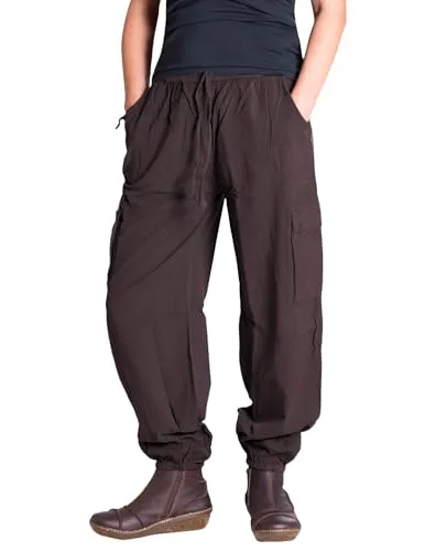 Vishes Bequeme Unisex Freizeithose mit Gummibund und Taschen, ideal für Herbst und Frühjahr