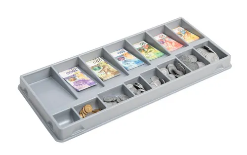 Betzold Spielgeld Rechengeld Schweizer Franken in Kasse von Betzold