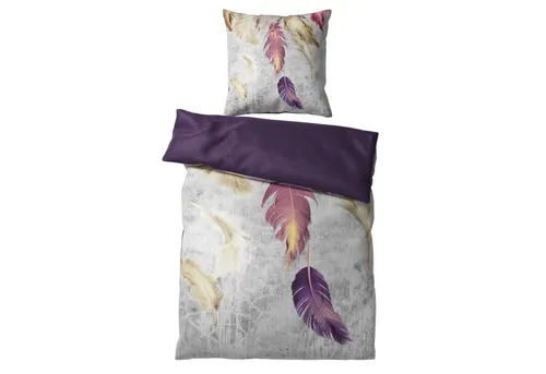 Sanilo Bettwäsche Federn 135x200 cm - 2-teiliges Set mit Reißverschluss - Bettwäsche-Sets aus 100% Baumwolle, maschinenwaschbar bei 60°C und ideal für Allergiker. Genießen Sie einen erholsamen Schlaf mit stilvollem Federdesign.