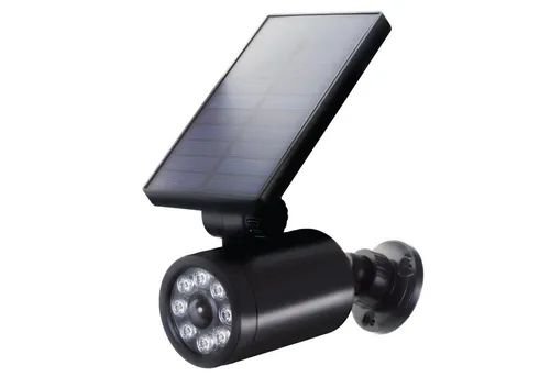 CentrumElektroniki Überwachungskamera Attrappe SOL1801S (Überwachungskamera-Attrappe mit LED-Licht Solarbetrieb)