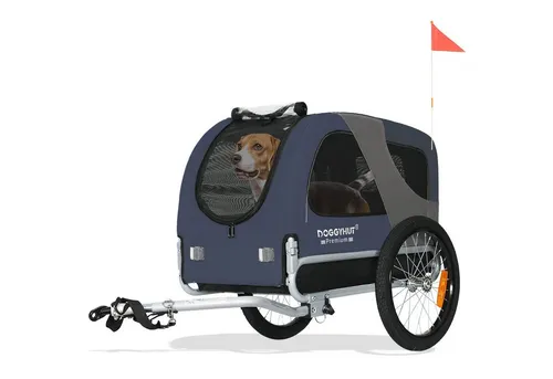 TIGGO Fahrradkinderanhänger DOGGYHUT® MEDIUM Hundefahrradanhänger Hundeanhänger Fahrradanhänger, Verstellbare Sicherheitsleine