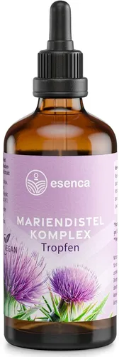 Mariendistel Artischocke Löwenzahn Komplex Tropfen – 100ml - Pflanzliche Heilmittel mit hochdosierten Extrakten von Mariendistel, Artischocke und Löwenzahn, ideal zur Unterstützung der Leberfunktion und vegan.